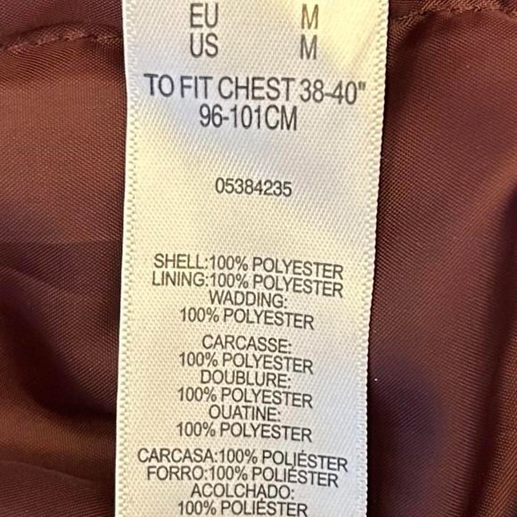 ASOS Design Men's (M) Burgundy Bomber Jacket Double-Front Zip. Retail: $95 - Picture 8 of 9